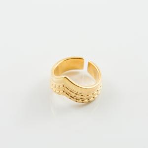 Metallic Ring Pointy Gold