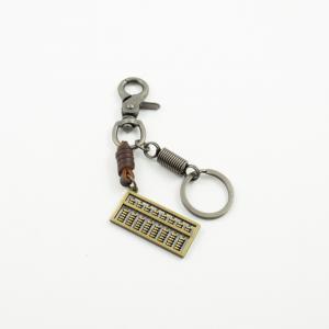 Key Ring Abacus Bronze