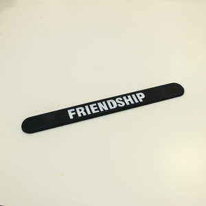 Bracelet Slap Black "FRIENDSHIP"
