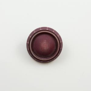 Ακρυλικό Κουμπί Κοψίματα Μπορντό 2.8cm