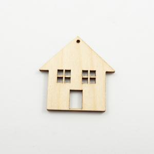 Wooden House 5x5.1cm
