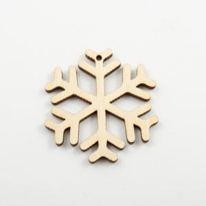 Wooden Snowflake Motif