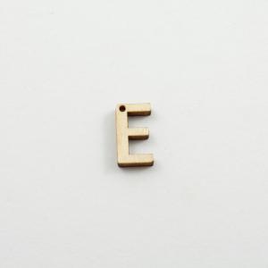 Wooden Initial "Ε"