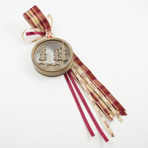 Charm Wooden 3D Bauble Firs
