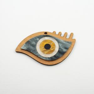 Acrylic Eye Gray Wood
