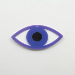 Acrylic Eye Motif Purple