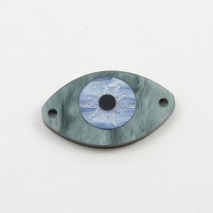 Acrylic Eye Motif Gray - Blue