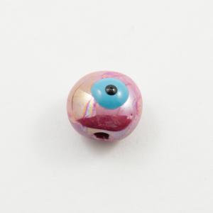 Ceramic Eye Bead Purple