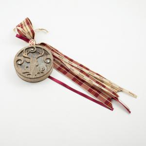 Charm Wooden 3D Bauble Reindeer