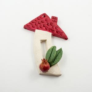 Κεραμικό Σπίτι Κόκκινο Ρόδι