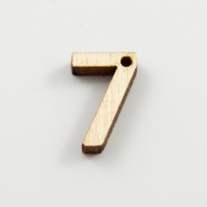 Wooden Number "7"