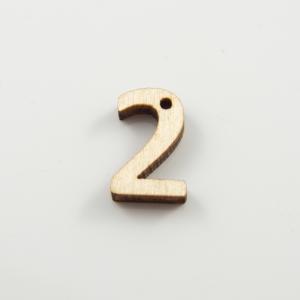 Wooden Number "2"