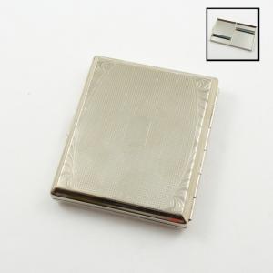 Silver Metallic Cigarette Case