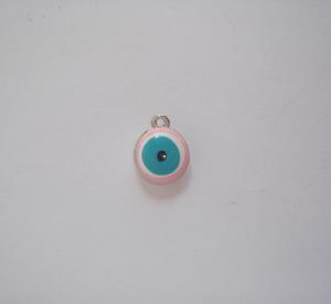 Γυάλινο Μάτι Ροζ-Τυρκουάζ (1x1cm)