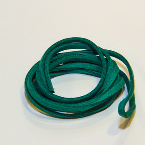 Δέρμα "Σουέτ" Πράσινο-Έντονο (1m)