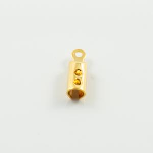 Ατσάλινος Ακροδέκτης Χρυσό 2.4mm