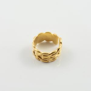 Δαχτυλίδι Αλυσίδα Foxtail Χρυσό