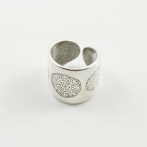 Metallic Ring Mandala Silver