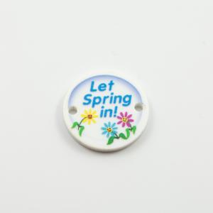 Πλακέτα "Let Spring in" Λουλούδια
