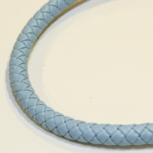 Leather "Knitted" Light Blue (10mm)