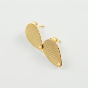 Earring Bases Drop Gold