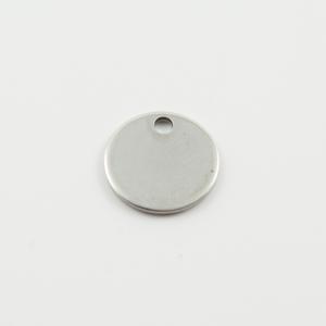 Steel Round Motif Silver 1.2cm