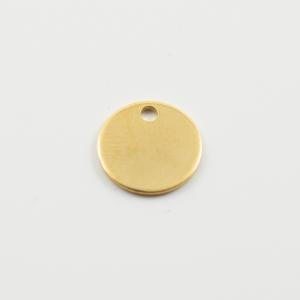 Steel Round Motif Gold 1.2cm