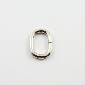 Metallic Hoop Silver 1.4x2cm