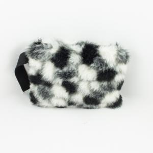 Bag Black & White Fur 27cm
