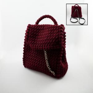 Knitted Bachpack Bordeaux