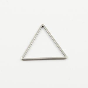 Steel Triangle Motif Silver