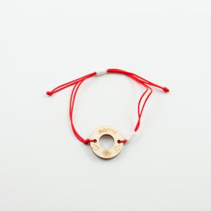 March Charm Bracelet Red Butterflies