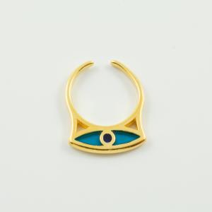 Ring Gold Eye Turquoise
