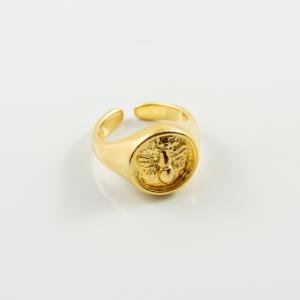 Metallic Ring Bee Gold