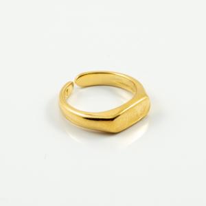 Metallic Ring Flat Gold