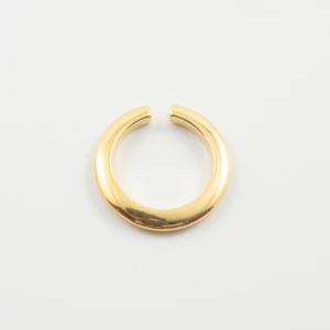 Metallic Ring Bold 17mm Gold
