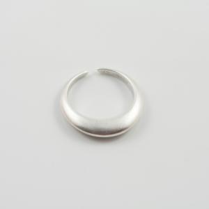 Metallic Ring Bold narrow 17mm Silver
