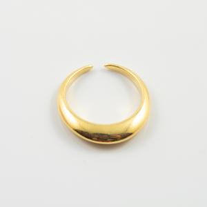 Metallic Ring Bold narrow 17mm Gold