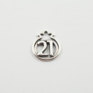 Perforated Pomegranate 21 Silver
