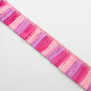 Paper Embossed Ribbon Fuschia-Pink