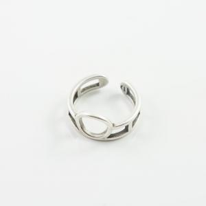 Wire Ring Circle Silver