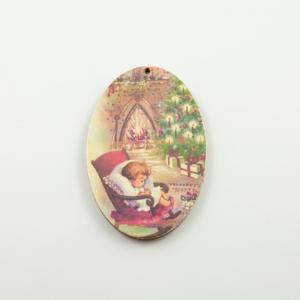Wooden Oval ''Rocking Chair ''