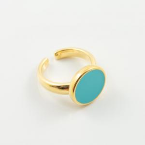 Ring Turquoise 12mm Gold