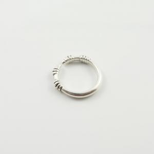 Ring with Rondelles Silver