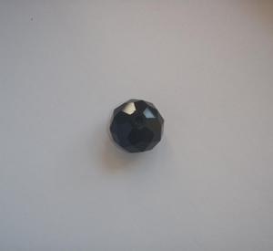 Πολυγωνική Χάντρα Μαύρη (10mm)