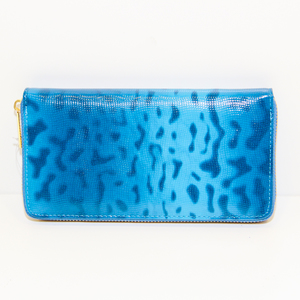 Wallet "Leopard" Blue (10x19.5cm)