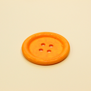 Ξύλινο Κουμπί Πορτοκαλί (5cm)