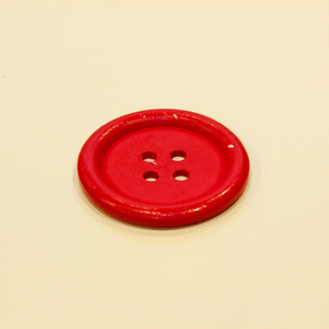 Ξύλινο Κουμπί Κόκκινο (5cm)