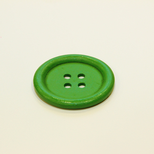 Ξύλινο Κουμπί Πράσινο (5cm)