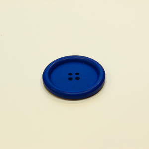 Ξύλινο Κουμπί Μπλε (3.5cm)